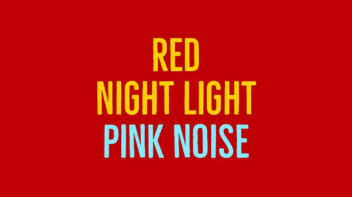 Best Sleeping Aid: 10 Hours of Pink Noise and Red Screen For Uninterrupted Relaxation