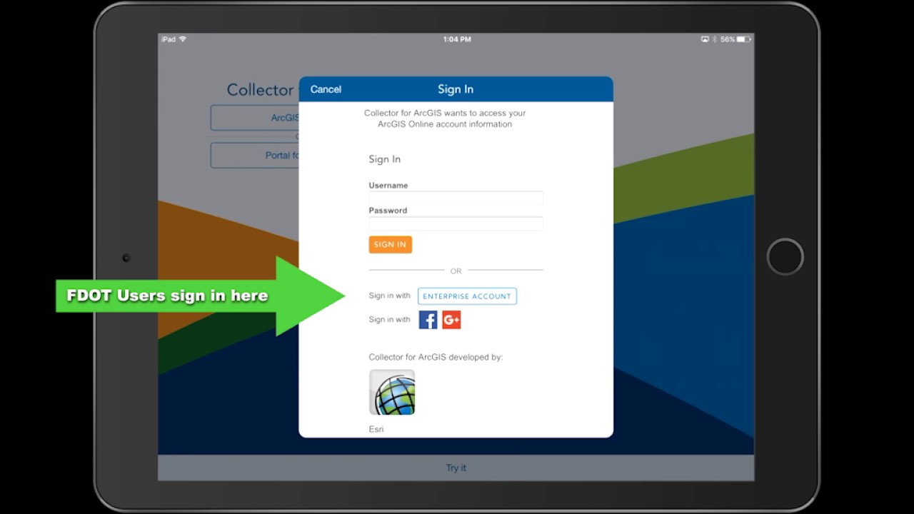 How To Sign Into Collector In Arcgis Youtube