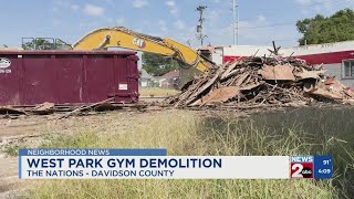 West Park gym demolition begins in The Nations