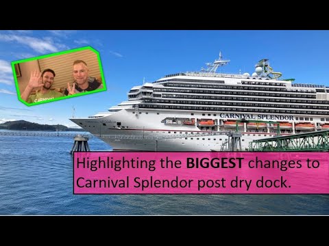 Carnival Splendor Transformation: What's changed on this ship post drydock as she heads to Australia