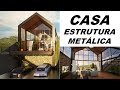 CASA DE ESTRUTURA METÁLICA -  COM PISCINA E BAR MOLHADO