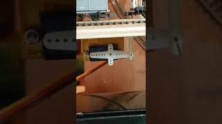 A below board video of the first version of my servo controlled uncoupling ramp.