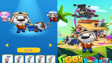 Talking Tom Sky Run Android IOS Gameplay HD  #2 - TALKING HANK UNLOCKED