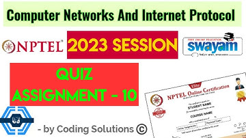 Computer Networks And Internet Protocol | Week 10 Answers | NPTEL 2023 || SWAYAM