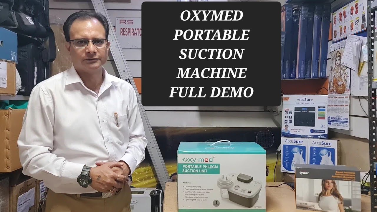 OXYMED PORTABLE SUCTION MACHINE YouTube