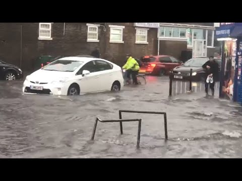 Flash floods cause chaos across London, disrupting Tube travel