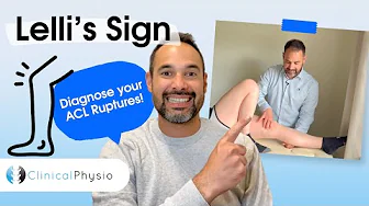 Lelli's Sign (Lever Test) | Expert Physio guides you through how to complete and perform ACL testing