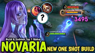 100% WTF DAMAGE!! Novaria New OP Build & Emblem Season 23 (PLEASE TRY) - Build Top 1 Global Novaria