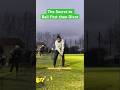 The secret to hit ball first and divot second - improve golf ball impact in your golf swing #divot