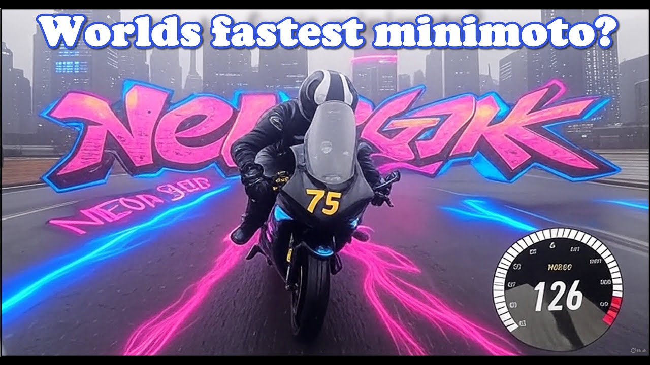 Electric Minimoto Top Speed Trial 2025 at Scandinavian Raceway