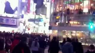 Shibuya crossing in Tokyo raw video