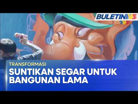TRANSFORMASI BANGUNAN | Grafiti Ceriakan Penjara Ayer Molek Berusia 143 Tahun (BU)