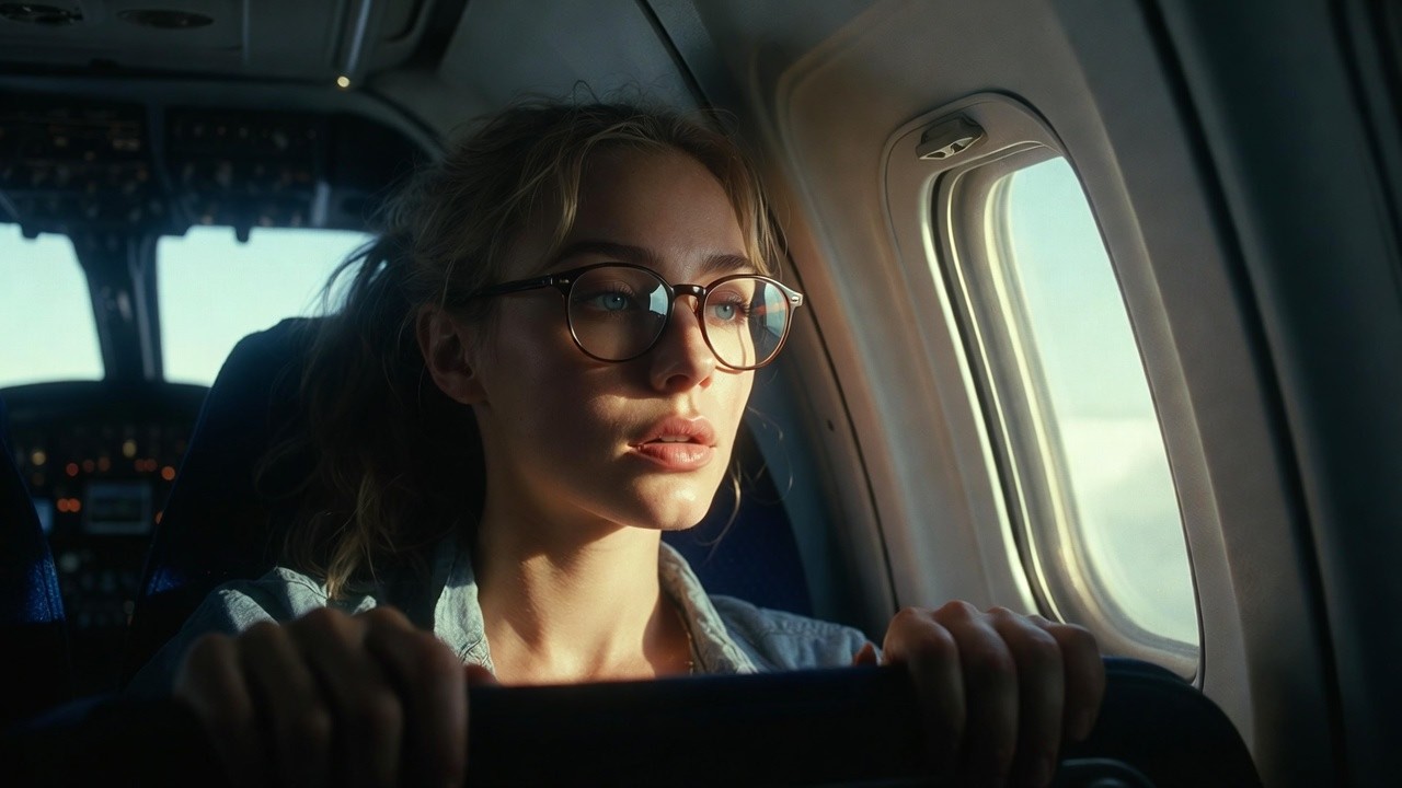 Sie wirkte wie eine ganz normale Passagierin – bis das Cockpit sie brauchte.