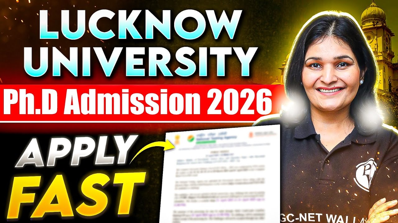 Lucknow University Ph.D Admission 2026 | Ph.D Admission 2026 | Ph.D Admission in Lucknow University