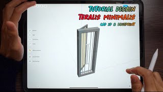 DESAIN TERALIS MINIMALIS MENGGUNAKAN APLIKASI SHAPR3D screenshot 1