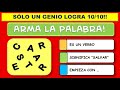 ADIVINA LA PALABRA Solo LOS GENIOS podrán armar las palabras con sólo una pista!