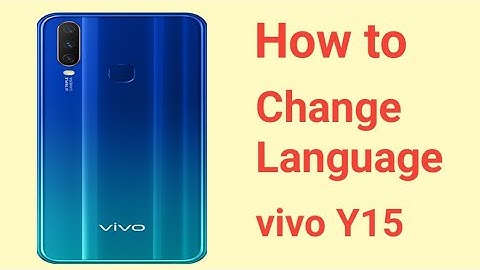 How to change language on vivo S1