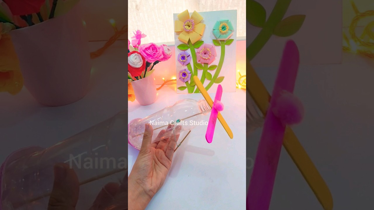 How to Make Hand fan Toy at Home 😱 