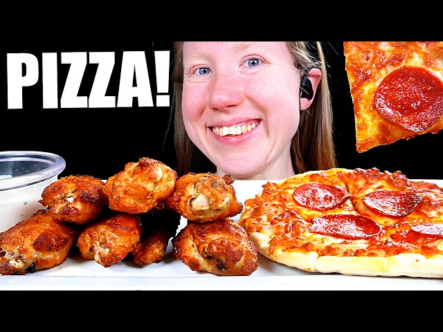 ASMR CHEESE PIZZA MUKBANG EATING SOUNDS