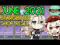 June 2021 is a TOUGH CHOICE | Long Term Invest or Save? Masterless Starglitter Shop Genshin Impact