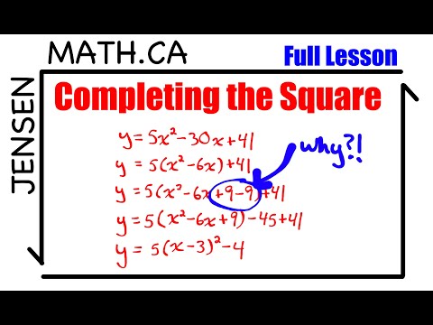 Finally Understand COMPLETING THE SQUARE