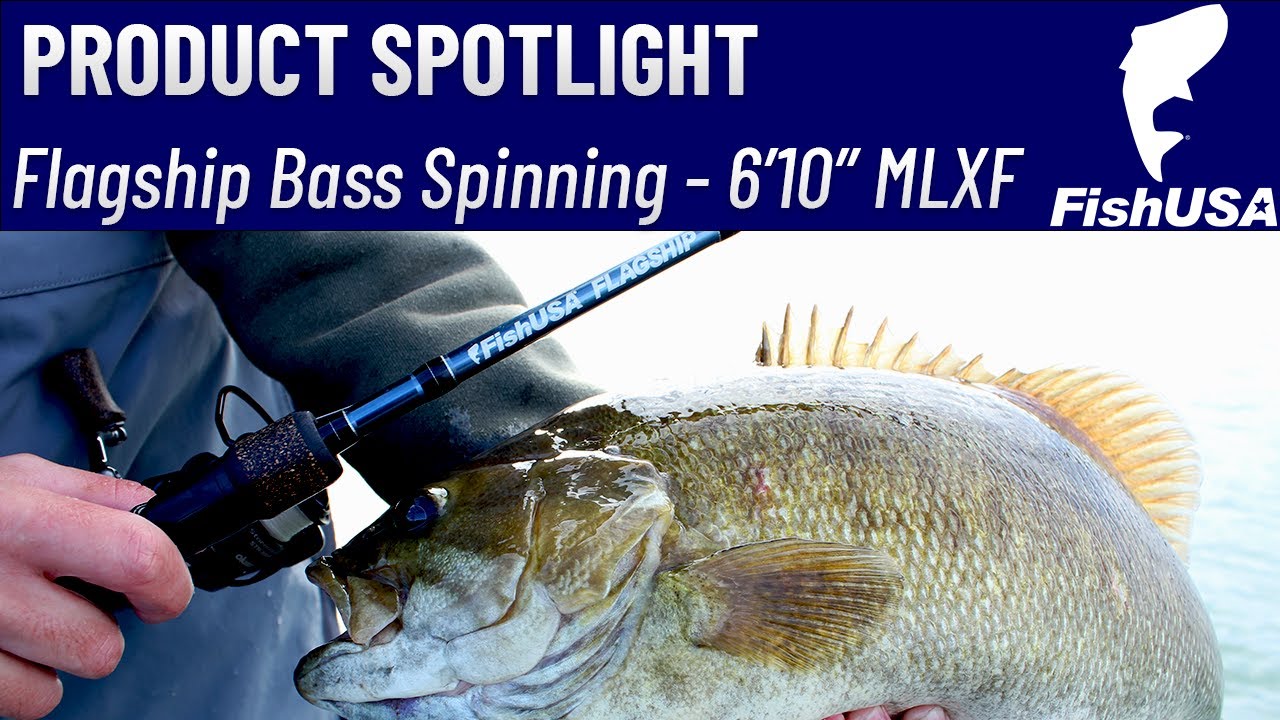 FishUSA Flagship Bass Spinning Rod - 6'10 Medium Light Extra Fast - When  To Use It 