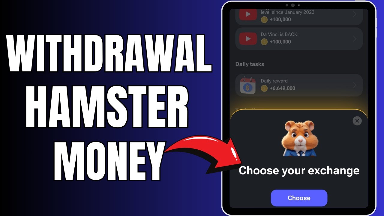 How To Withdrawal Money/Coins From Hamster Kombat App - YouTube
