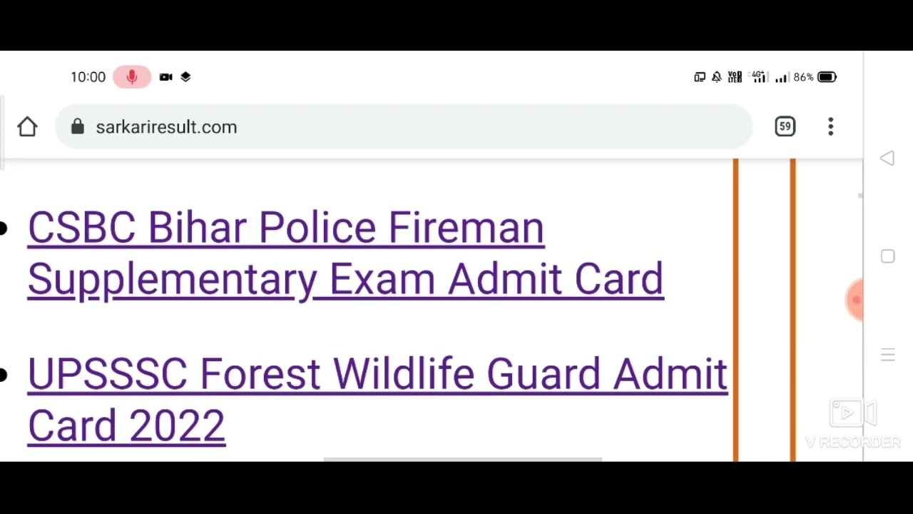 Bihar CSBC Constable Fireman admit card 2022 kaise download Kare | Bihar Fireman admit card 2022