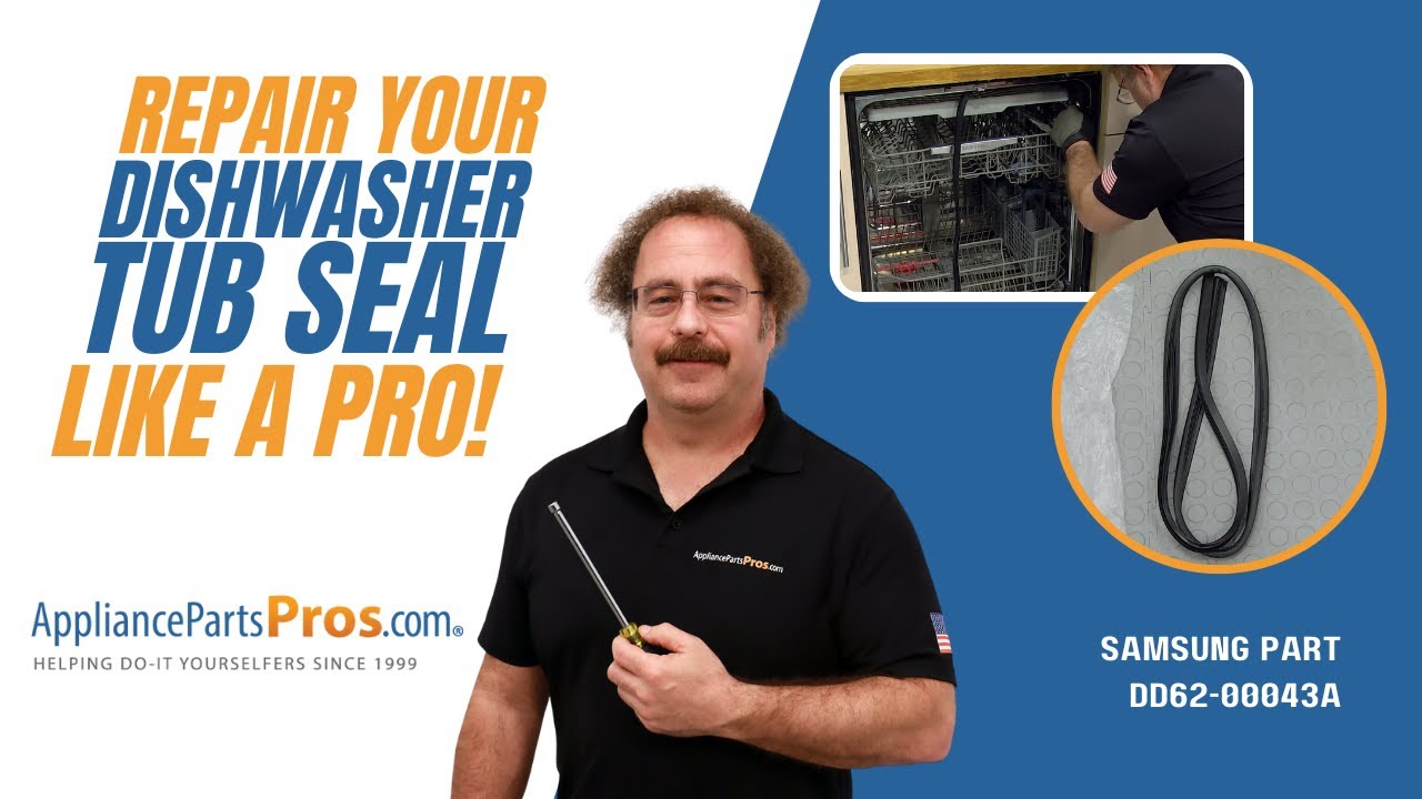 How To Replace Samsung Dishwasher Tub Seal DD6200043A YouTube