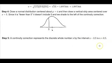 Math 14 HW 6.6.5-T Estimate P(fewer than 5) using the continuity correction