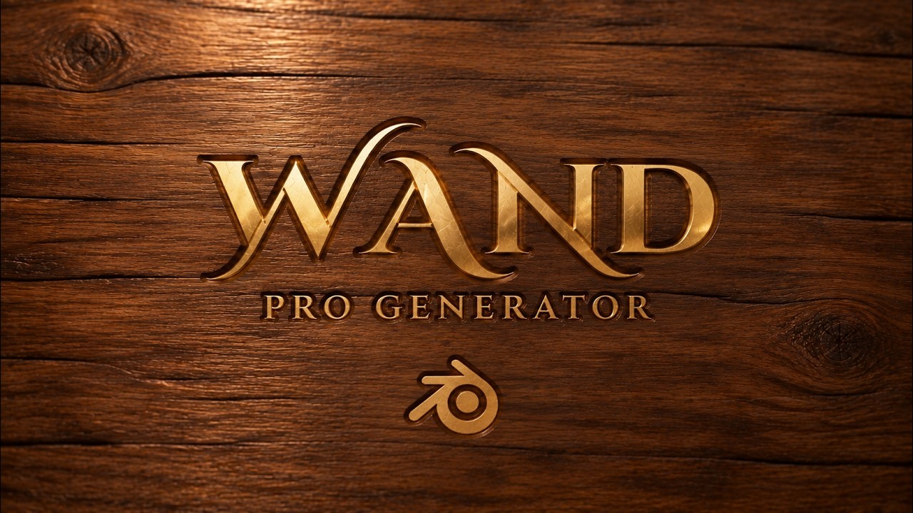 Wand Pro Generator for Blender - video trailer