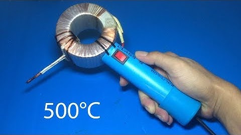 How to make a very hot soldering iron using Transformer up to 500°c