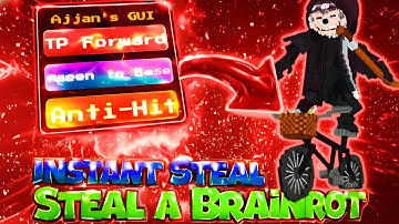 Steal a Brainrot SCRIPT Gui with INSTANT STEAL, INVISBLE, ANTI-KICK + SPEED BOOST!