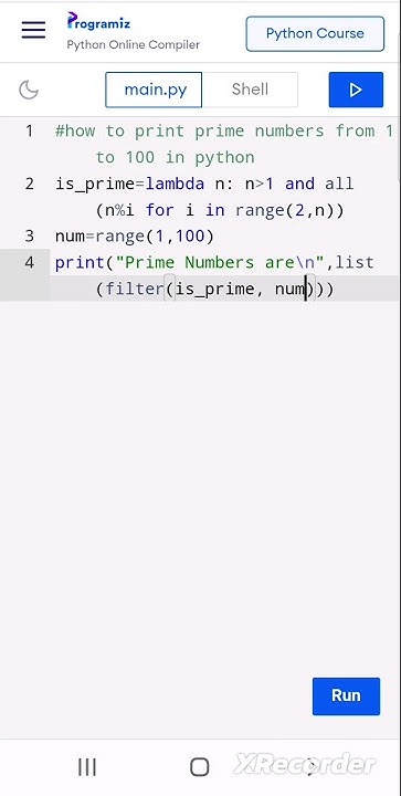 print prime numbers in python from 1 to 100🔥like a pro🐍 Never know this ...