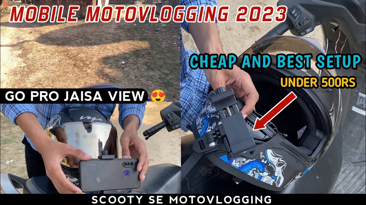 Only ₹399/- Mobile Moto Vlogging Setup |Scooty Se Moto Vlogging | Cheapest Moto Vlogging Setup 2023