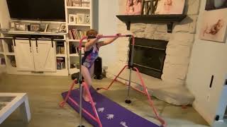 Cora Doing Her Gymnastics.