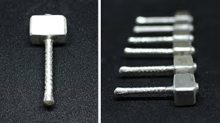 CASTING SILVER THOR MJOLNIR HAMMERS (sand-casting)