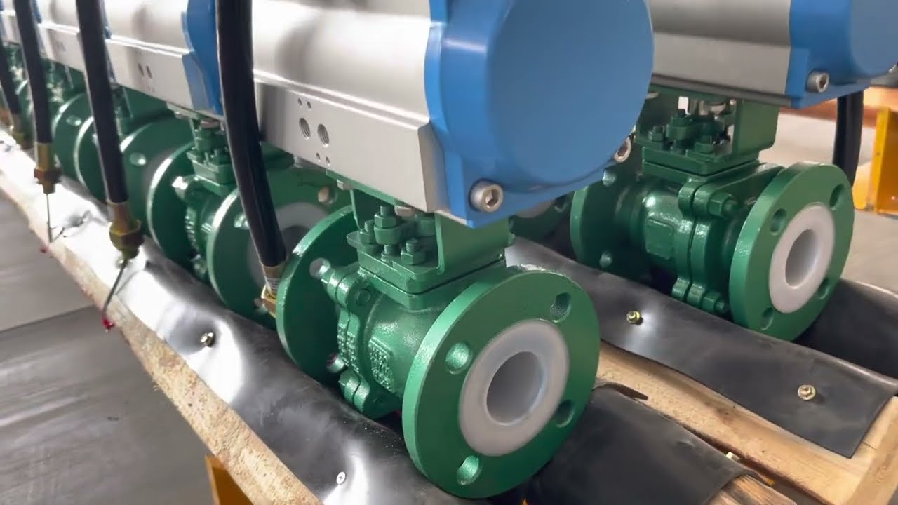 SPECS VALVE - Pneumatic PTFE lined ball valve