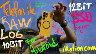 telefon ile Raw ve Log video Motioncam Pro