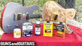 What's the BEST Hand Rubbed GUITAR FINISH? (Satin Sheen Shootout!)