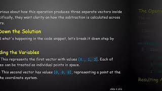 Understanding Numpy Subtraction of Vectors