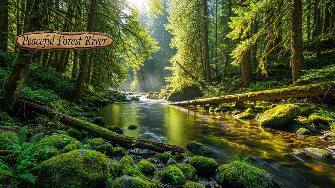 River and Forest Sounds 🌿🌊 Calm Nature Ambience for Relaxation and ...