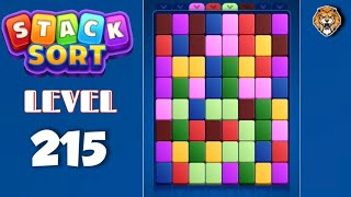 Stack Sort : Color Puzzle Level 215 Walkthrough