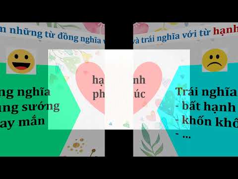 LỚP 5 - Tuần 15: LUYỆN TỪ VÀ CÂU: MRVT: HẠNH PHÚC