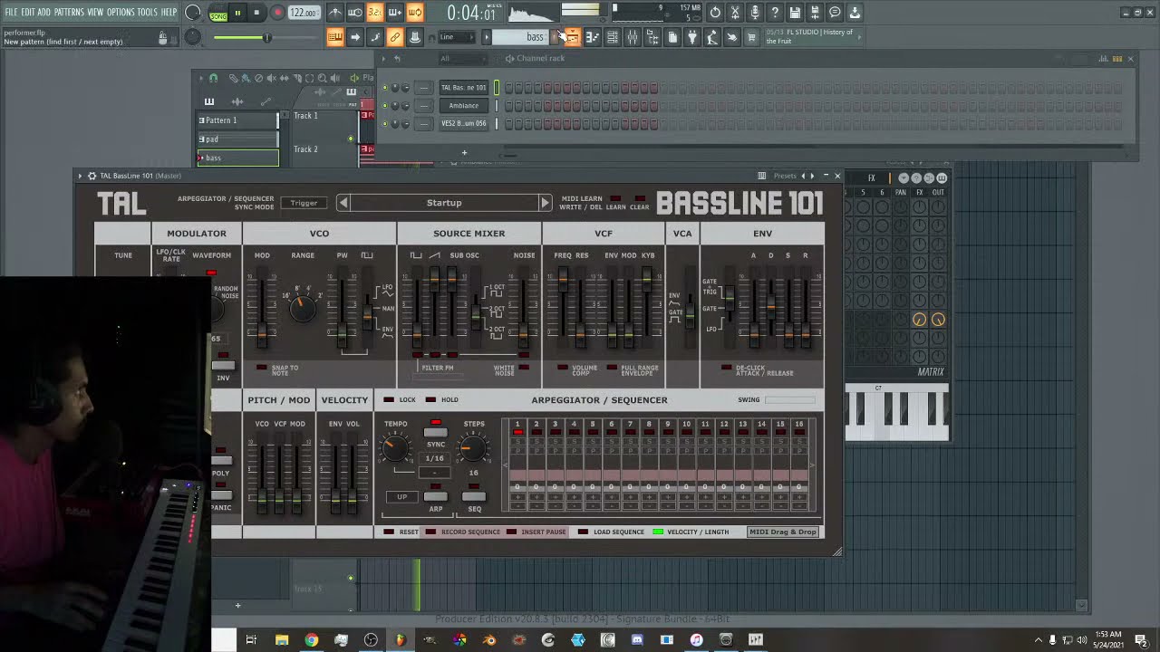 Techno from scratch and using an akai midimix controller in Fl Studio 20.8 tutorial (Stream #34)