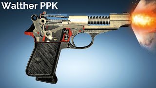 3D Animation: How the Walther PPK Pistol works