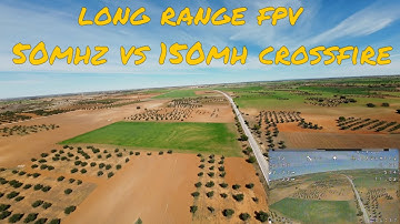 Can This Fpv Drone Fly Further than We Think? 50mhz vs 150mhz Crossfire Tested, longrange fpv + DVR
