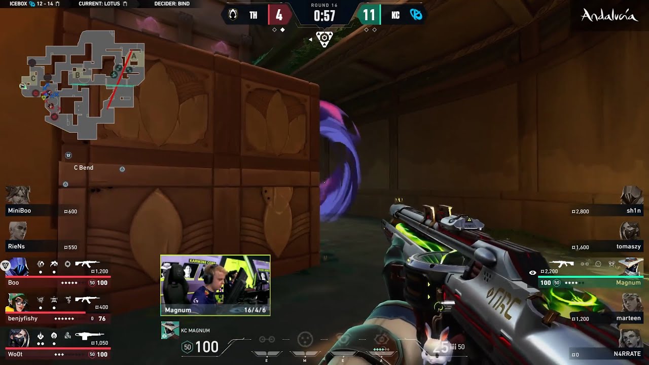 KC Magnum 1v3 Clutch Against Team Heretics | VCT EMEA 2024