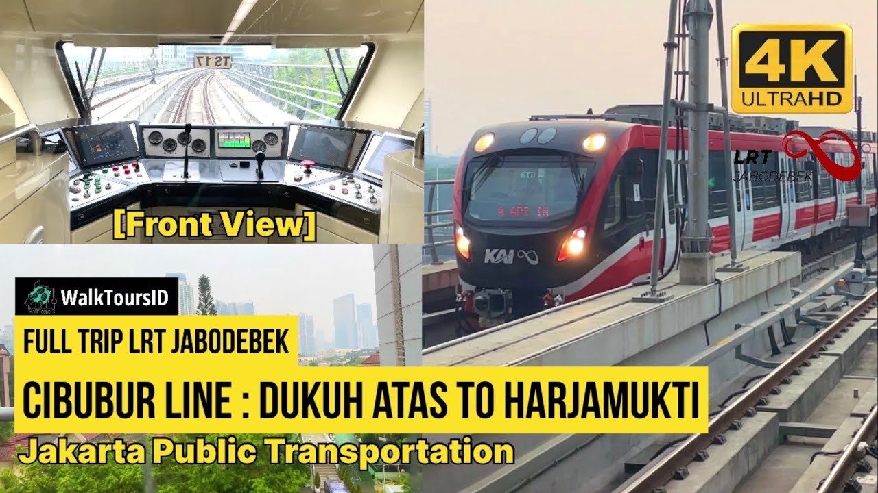 4K/60FPS | Full Trip LRT Jabodebek : Dukuh Atas to Harjamukti | Jakarta Public Transportation