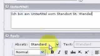 Newsmeldung in TYPO3 ändern
